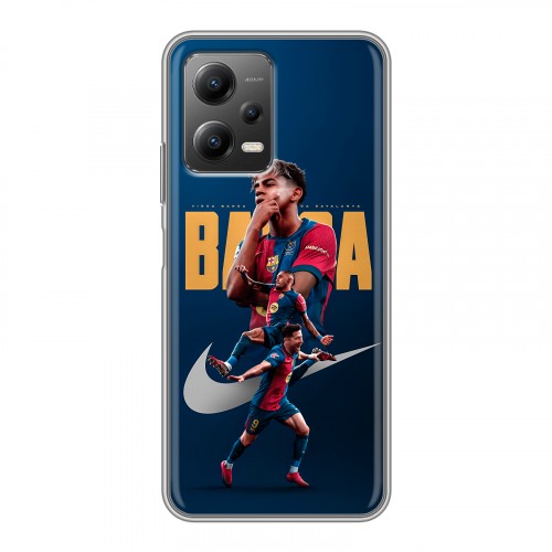 Дизайнерский силиконовый чехол для Xiaomi Poco X5 Барселона Barca Yamal 