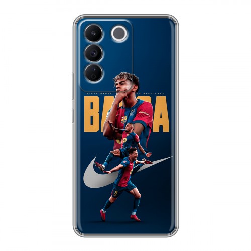 Дизайнерский силиконовый чехол для Vivo V27e Барселона Barca Yamal 
