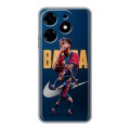 Дизайнерский силиконовый с усиленными углами чехол для Tecno Spark 10 Барселона Barca Yamal 