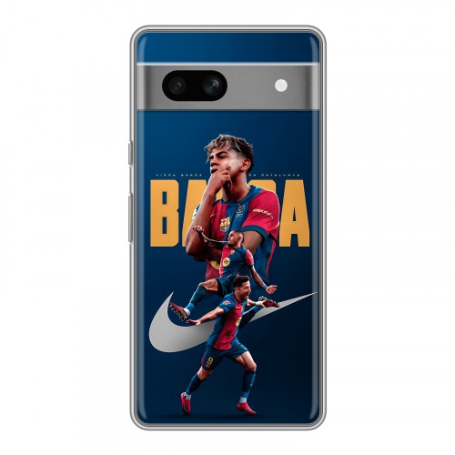 Дизайнерский силиконовый чехол для Google Pixel 7A Барселона Barca Yamal 