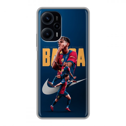 Дизайнерский силиконовый чехол для XIaomi Poco F5 Барселона Barca Yamal 