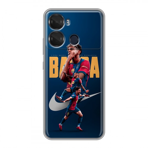 Дизайнерский силиконовый чехол для Itel P40 Барселона Barca Yamal 