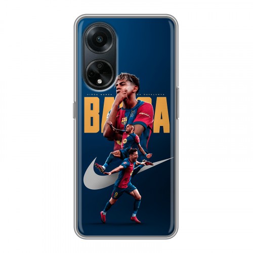 Дизайнерский силиконовый чехол для OPPO A98 Барселона Barca Yamal 