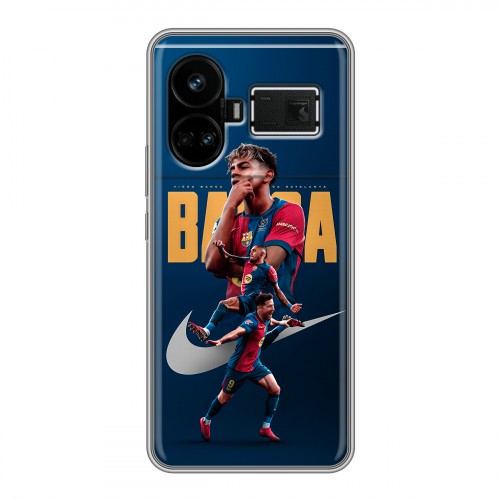 Дизайнерский силиконовый чехол для Realme GT5 Барселона Barca Yamal 