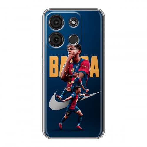Дизайнерский силиконовый чехол для Itel A60s Барселона Barca Yamal 