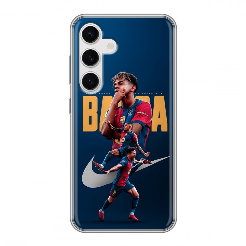 Дизайнерский силиконовый чехол для Samsung Galaxy S24 Барселона Barca Yamal 