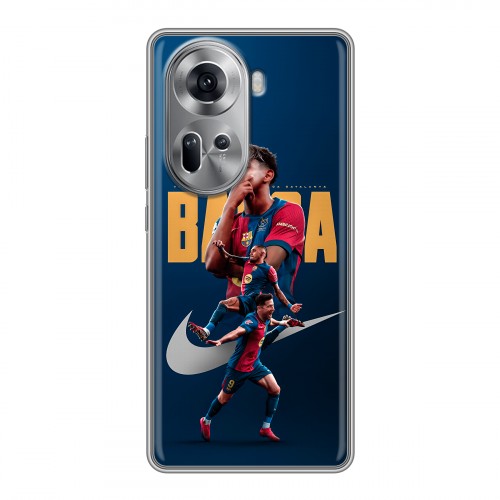 Дизайнерский пластиковый чехол для OPPO Reno 11 Барселона Barca Yamal 