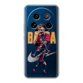 Дизайнерский силиконовый чехол для Xiaomi 14 Ultra Барселона Barca Yamal 