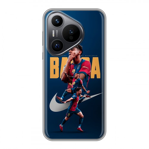 Дизайнерский силиконовый чехол для Huawei Pura 70 Барселона Barca Yamal 
