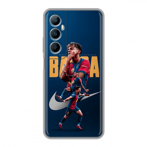 Дизайнерский силиконовый чехол для Realme C65 Барселона Barca Yamal 