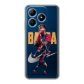 Дизайнерский силиконовый чехол для Realme C63 Барселона Barca Yamal 