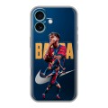 Дизайнерский силиконовый чехол для Iphone 16 Plus Барселона Barca Yamal 