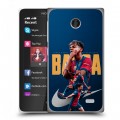 Дизайнерский пластиковый чехол для Nokia X Барселона Barca Yamal 