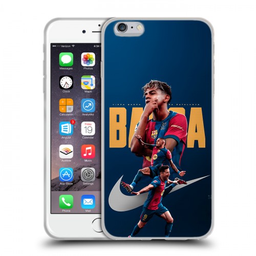 Дизайнерский силиконовый чехол для Iphone 6 Plus/6s Plus Барселона Barca Yamal 