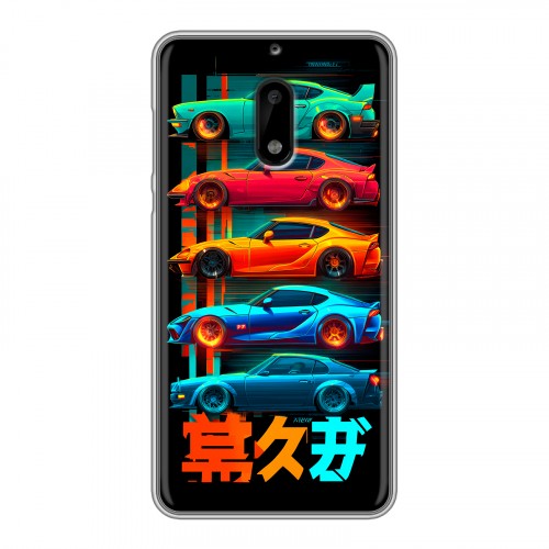 Дизайнерский пластиковый чехол для Nokia 6 машины тачки