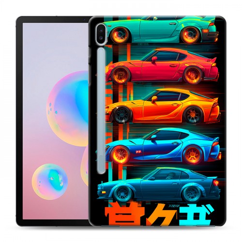 Дизайнерский силиконовый чехол для Samsung Galaxy Tab S6 машины тачки