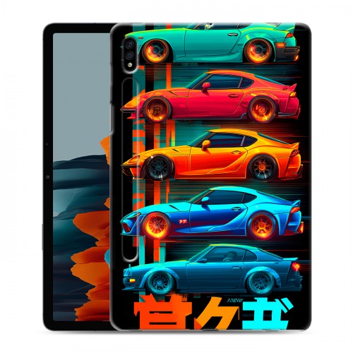 Дизайнерский силиконовый чехол для Samsung Galaxy Tab S7 машины тачки
