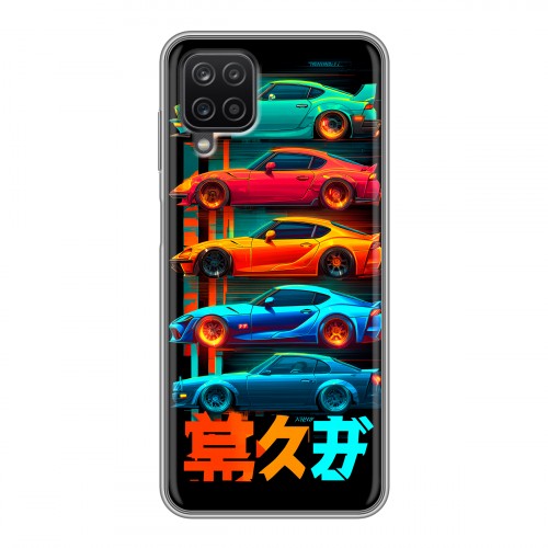 Дизайнерский силиконовый чехол для Samsung Galaxy A12 машины тачки