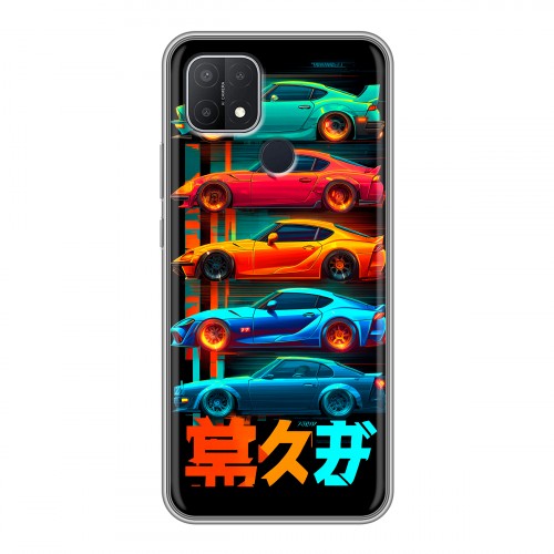 Дизайнерский силиконовый чехол для OPPO A15 машины тачки