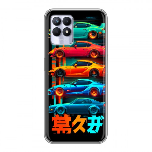 Дизайнерский силиконовый чехол для Realme 8i машины тачки