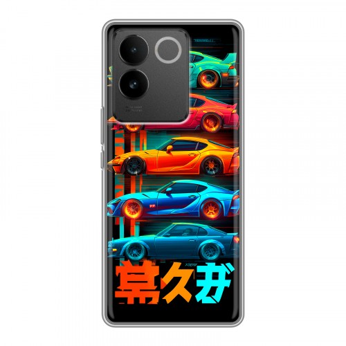 Дизайнерский силиконовый чехол для Vivo S17e машины тачки