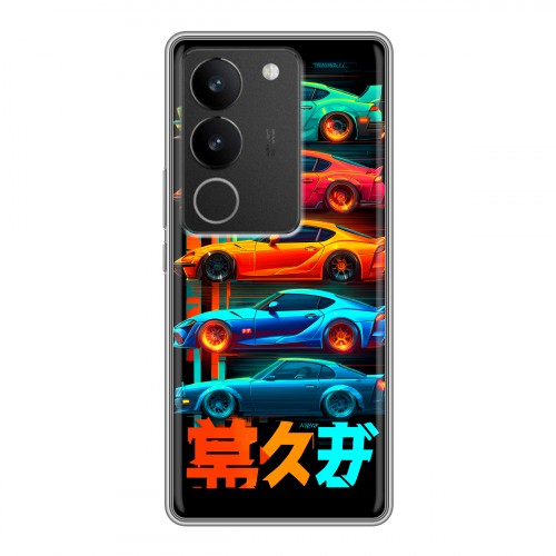 Дизайнерский силиконовый чехол для Vivo S17 машины тачки
