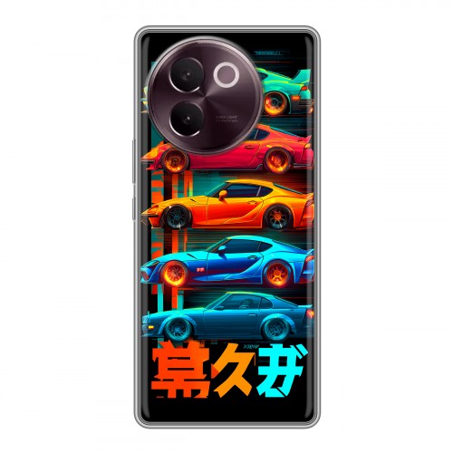 Дизайнерский силиконовый чехол для Vivo V30e машины тачки