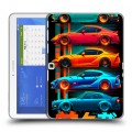 Дизайнерский силиконовый чехол для Samsung Galaxy Tab 4 10.1 машины тачки