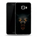 Дизайнерский пластиковый чехол для Samsung Galaxy C5 Волк