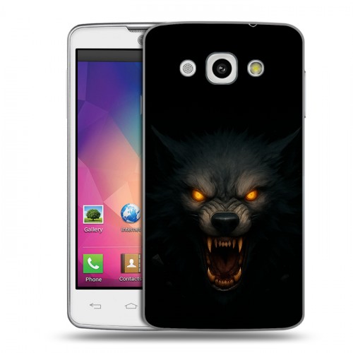 Дизайнерский пластиковый чехол для LG L60 Волк