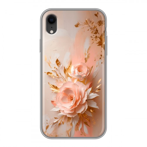 Полупрозрачный дизайнерский пластиковый чехол для Iphone Xr женский