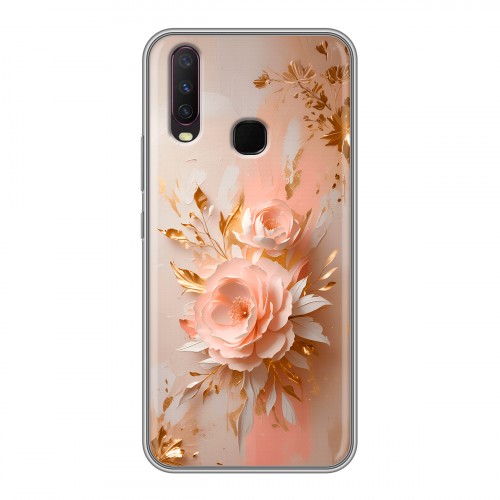 Полупрозрачный дизайнерский силиконовый чехол для Vivo Y17 женский