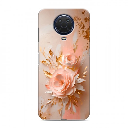 Полупрозрачный дизайнерский силиконовый с усиленными углами чехол для Nokia G20 женский