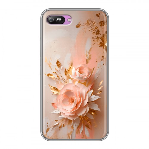 Полупрозрачный дизайнерский силиконовый с усиленными углами чехол для Itel A25 женский