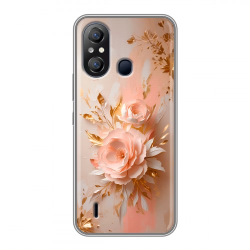 Полупрозрачный дизайнерский силиконовый чехол для Itel A49 женский