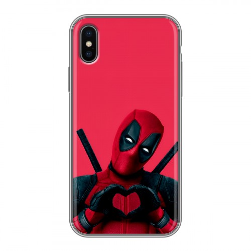 Дизайнерский силиконовый чехол для Iphone x10 Дедпул Deadpool