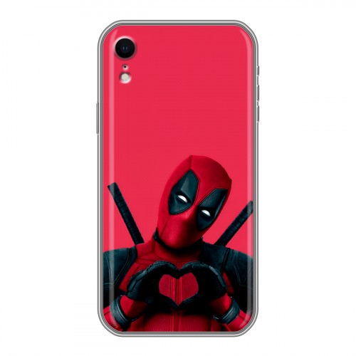 Дизайнерский силиконовый чехол для Iphone Xr Дедпул Deadpool