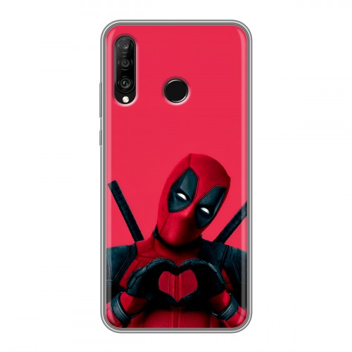 Дизайнерский силиконовый чехол для Huawei P30 Lite Дедпул Deadpool