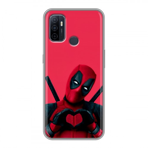 Дизайнерский силиконовый с усиленными углами чехол для OPPO A53 Дедпул Deadpool