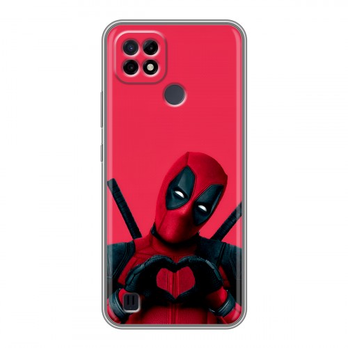 Дизайнерский силиконовый чехол для Realme C21 Дедпул Deadpool