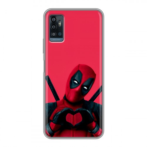 Дизайнерский силиконовый чехол для ZTE Blade A71 Дедпул Deadpool