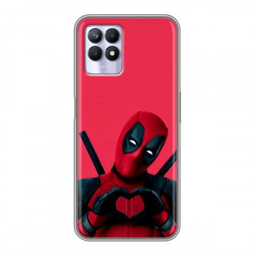Дизайнерский силиконовый чехол для Realme 8i Дедпул Deadpool