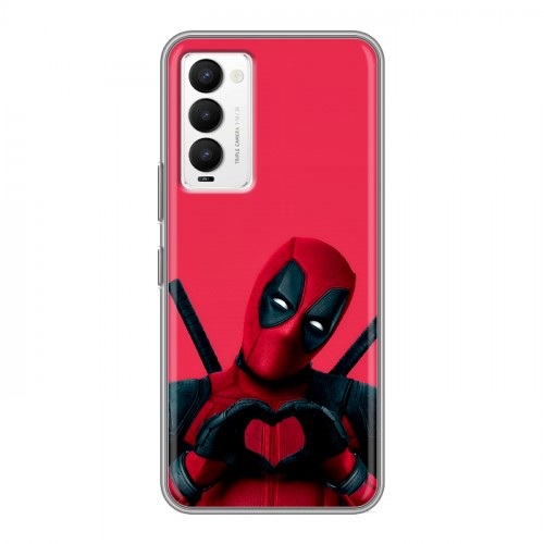 Дизайнерский силиконовый с усиленными углами чехол для Tecno Camon 18 Дедпул Deadpool
