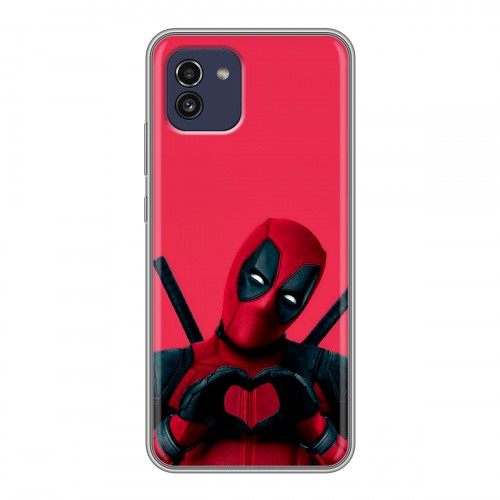 Дизайнерский силиконовый чехол для Samsung Galaxy A03 Дедпул Deadpool