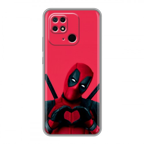 Дизайнерский силиконовый чехол для Xiaomi Redmi 10C Дедпул Deadpool