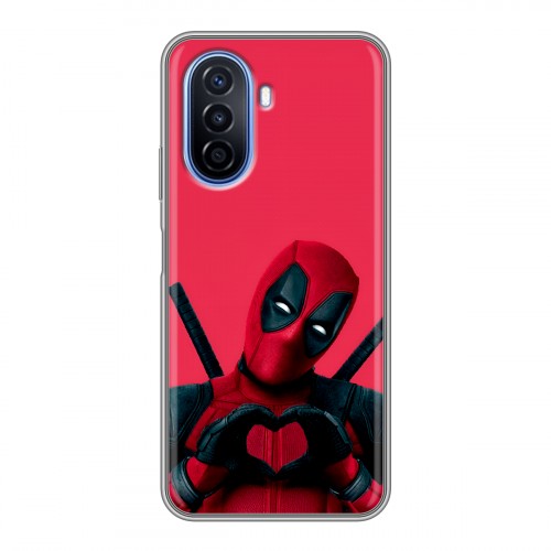 Дизайнерский силиконовый чехол для Huawei Nova Y70 Дедпул Deadpool