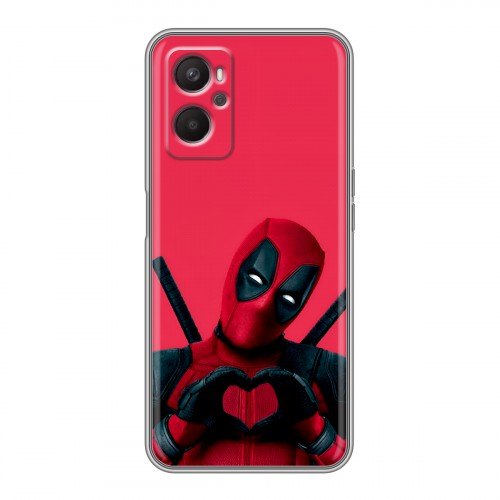 Дизайнерский силиконовый с усиленными углами чехол для OPPO A96 Дедпул Deadpool