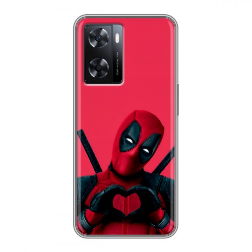 Дизайнерский силиконовый чехол для OPPO A57s Дедпул Deadpool