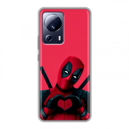 Дизайнерский силиконовый чехол для Xiaomi 13 Lite Дедпул Deadpool