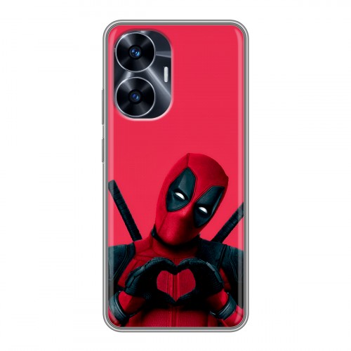 Дизайнерский силиконовый чехол для Realme C55 Дедпул Deadpool